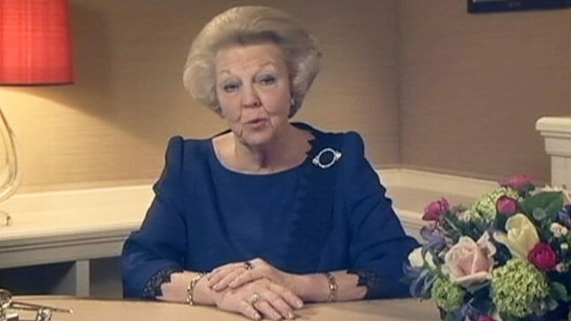 VIDEO: Netherlands Queen Beatrix will abdicate her throne to make way for eldest son.