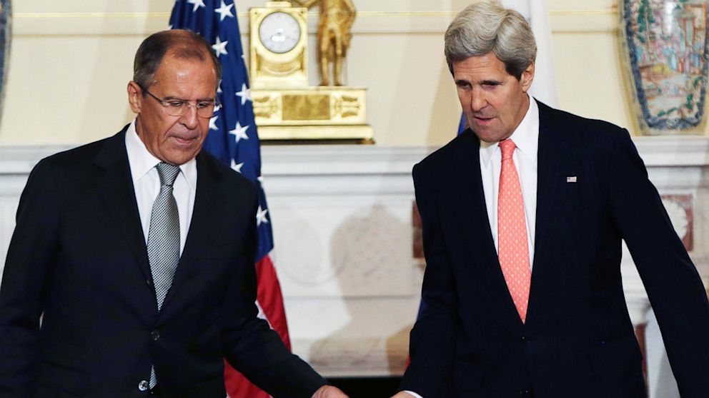 PHOTO: Sergei Lavrov and John Kerry