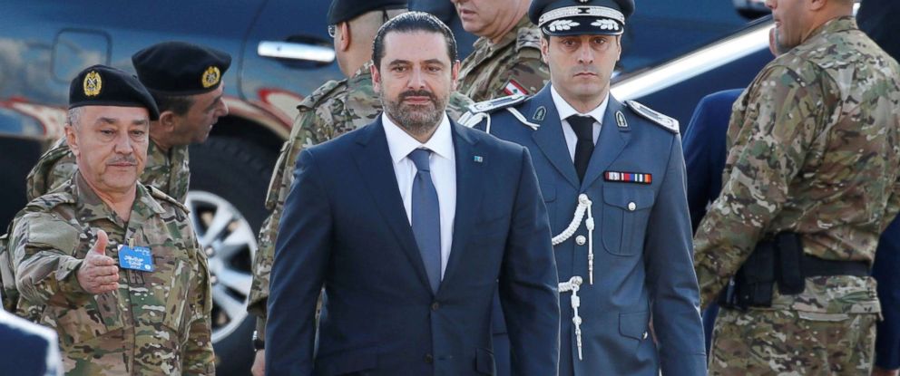 PHOTO: Saad al-Hariri, who announced his resignation as Lebanons prime minister from Saudi Arabia arrives to attend a military parade to celebrate the 74th anniversary of Lebanons independence in downtown Beirut, Lebanon, Nov. 22, 2017.