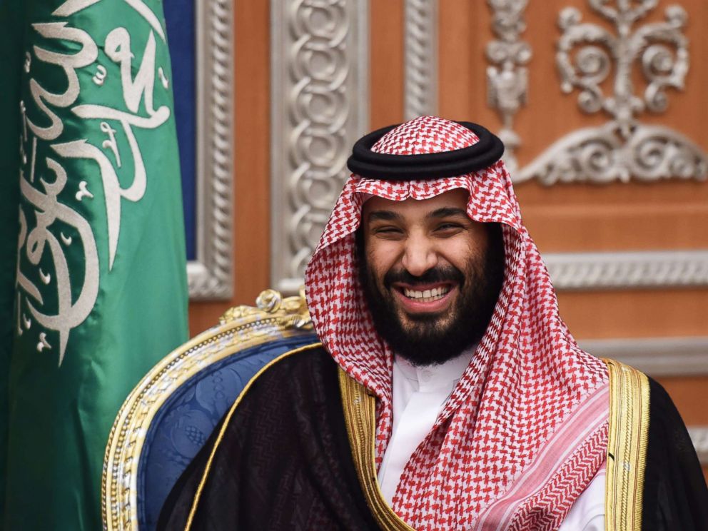 PHOTO: Saudi Crown Prince Mohammed bin Salman attends a meeting with Lebanons Christian Maronite patriarch, on Nov. 14, 2017, in Riyadh, Saudia Arabia.
