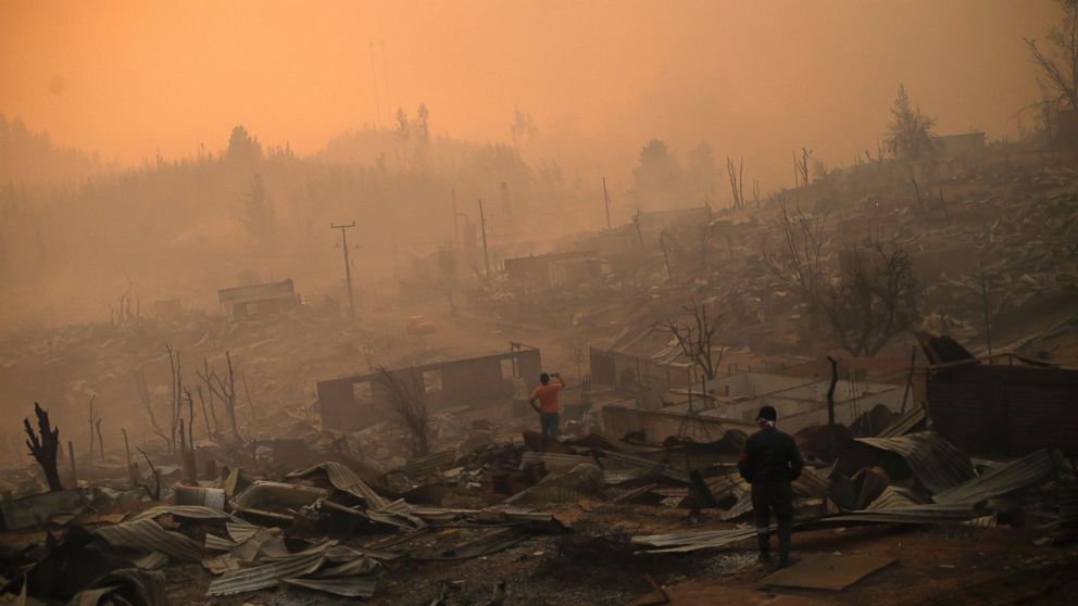 Chile Wildfires Declared a 'State of Emergency' Photos ABC News