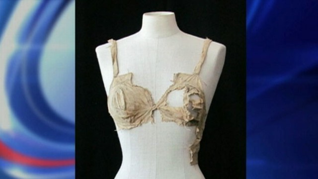 VIDEO: The four linen bras, some decorated with lace, date back to the 1400s.