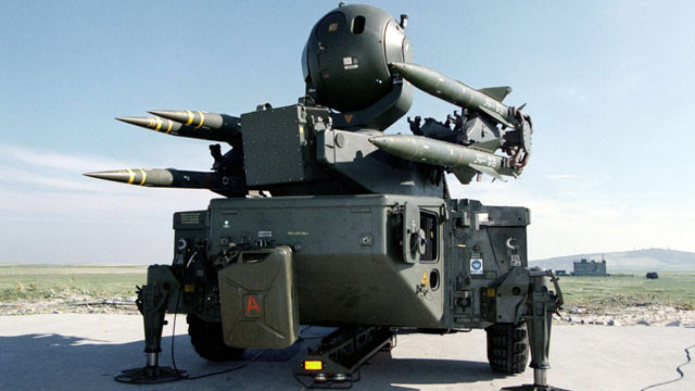 PHOTO: A Rapier missile system, part of the Ground Based Air Defence is shown in this file photo.