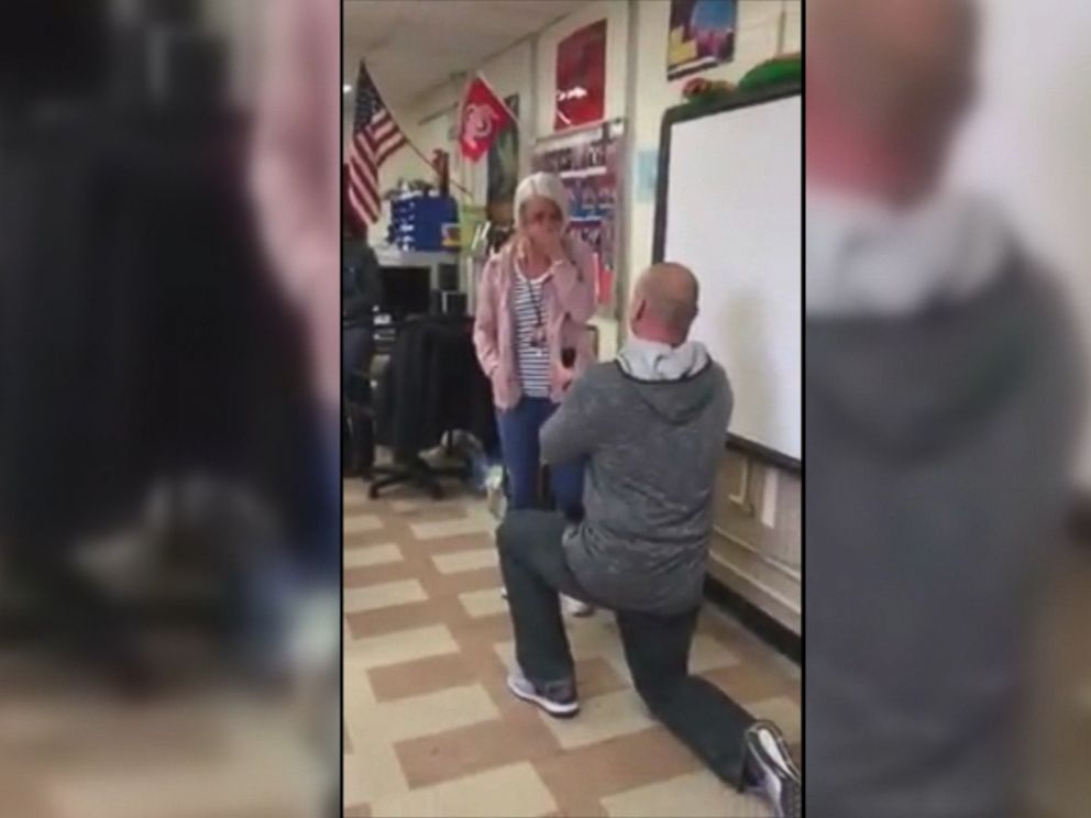 VIDEO: Jason Seifert, 39, confessed his love for Ally Barker, 28, on Feb. 14 in front of their elementary school class in Ohio.
