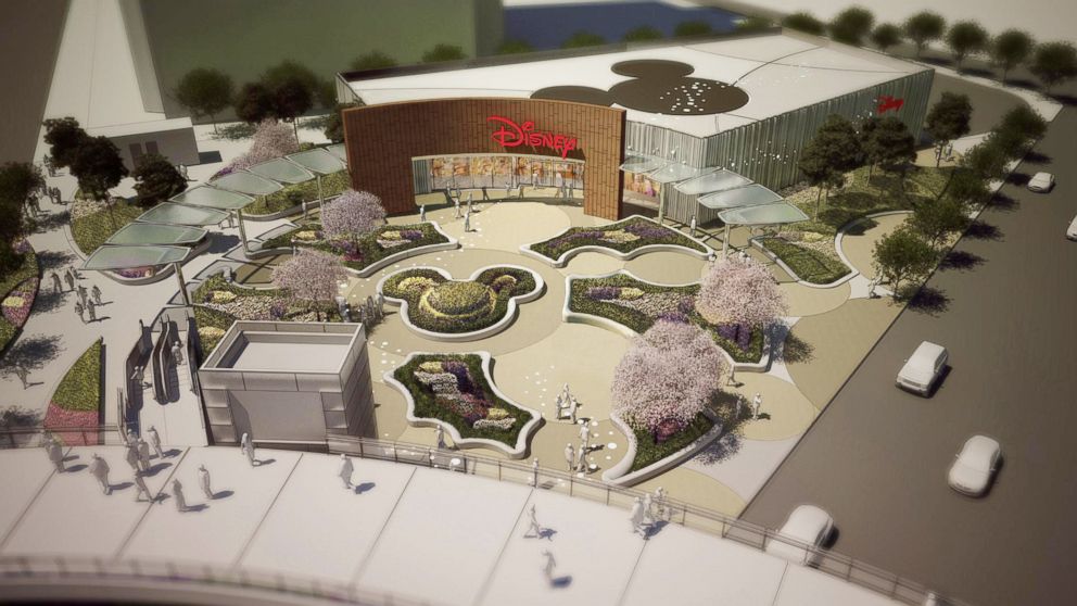 PHOTO: Artist impression: aerial view of the proposed Disney Store, Shanghai.  