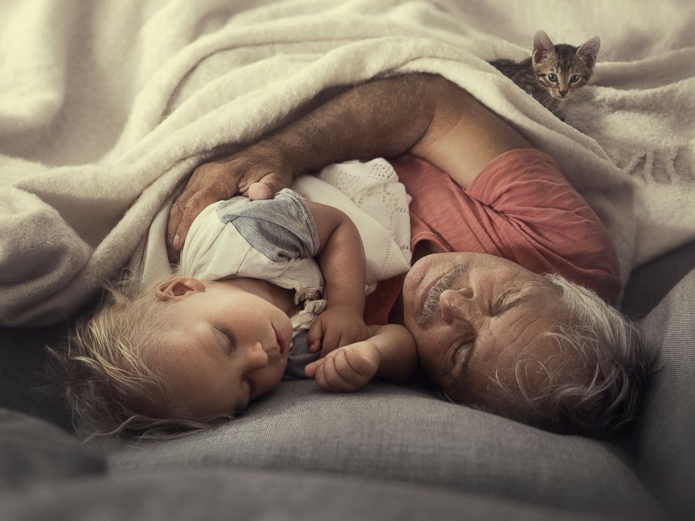 PHOTO: Photographer Ivette Ivens captures the bond between grandparents and grandchildren in her new series Generations.