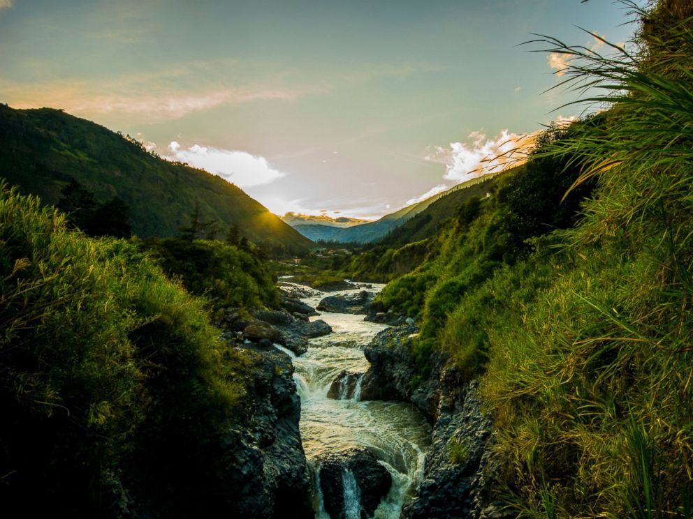 PHOTO: About one kilometer down the road from La Casa Verde is Rio Ulba and Sangay National Park.
<p itemprop=