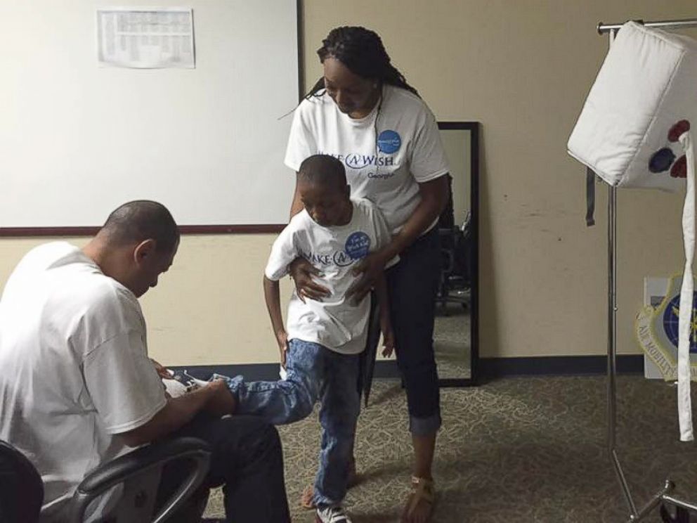 PHOTO: Zayden Wright, 7, saw his wish of traveling to Saturn come true thanks to the help of virtual reality and and Make-A-Wish Georgia.
