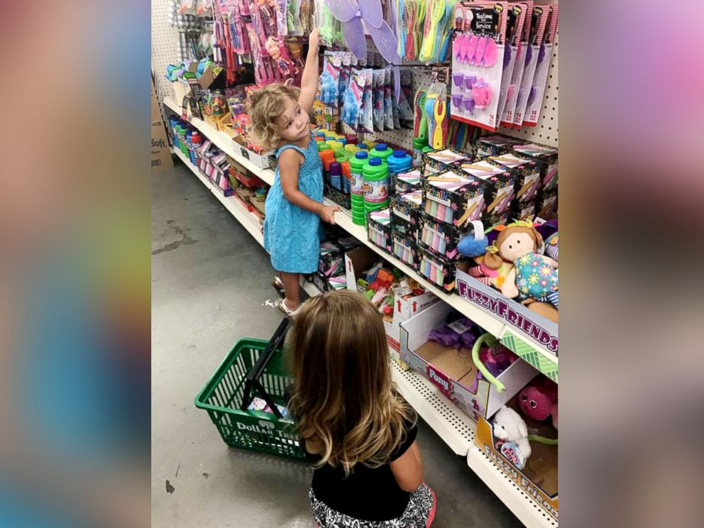 PHOTO: Natalie Van Holten of Tampa, Fla, also joined the movement with her daughters, Ella, 4 and Bria 2, who are pictured here on May 12, 2017, bringing toys and activities to local parks for children to enjoy.