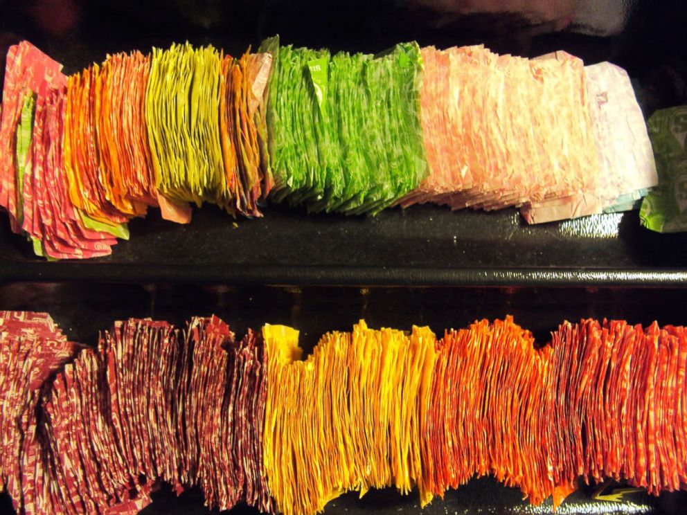 PHOTO: Emily Seilhamer spent five years making this dress out of more than 10,000 Starburst wrappers.