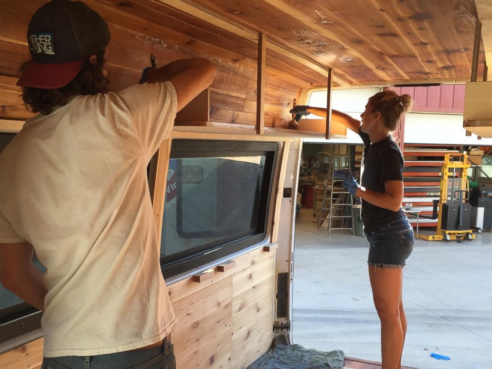 PHOTO: Thuli and Bucher did all the woodworking and manual labor themselves, with guidance from Thulis father.