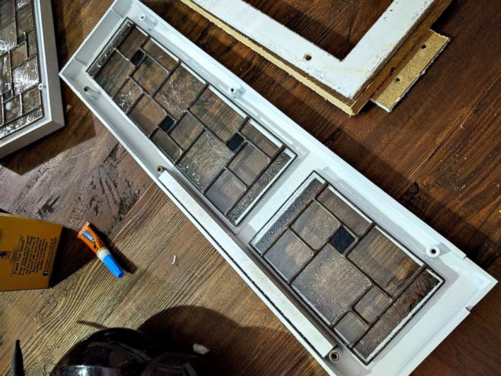PHOTO: Jonathan and Lisa, of Havre de Grace, Maryland, turned a retro TV into a chic doggy paradise with stained glass windows.