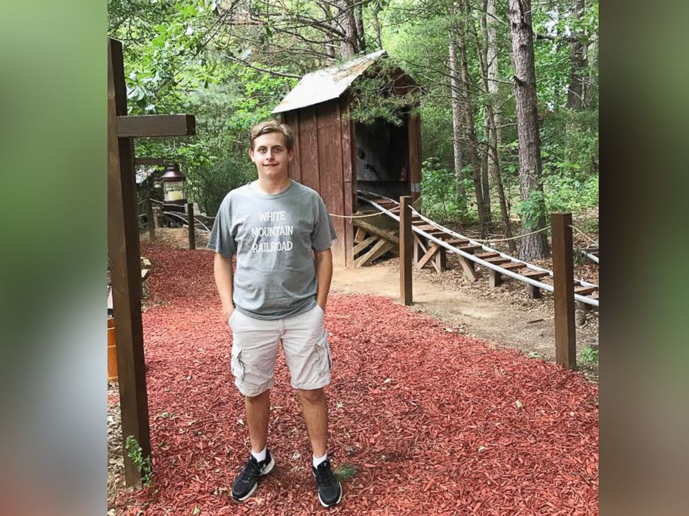 PHOTO: Jackson Crosskno, 19, of Canton, Ga., built an elaborate backyard roller coaster called the White Mountain Railroad.