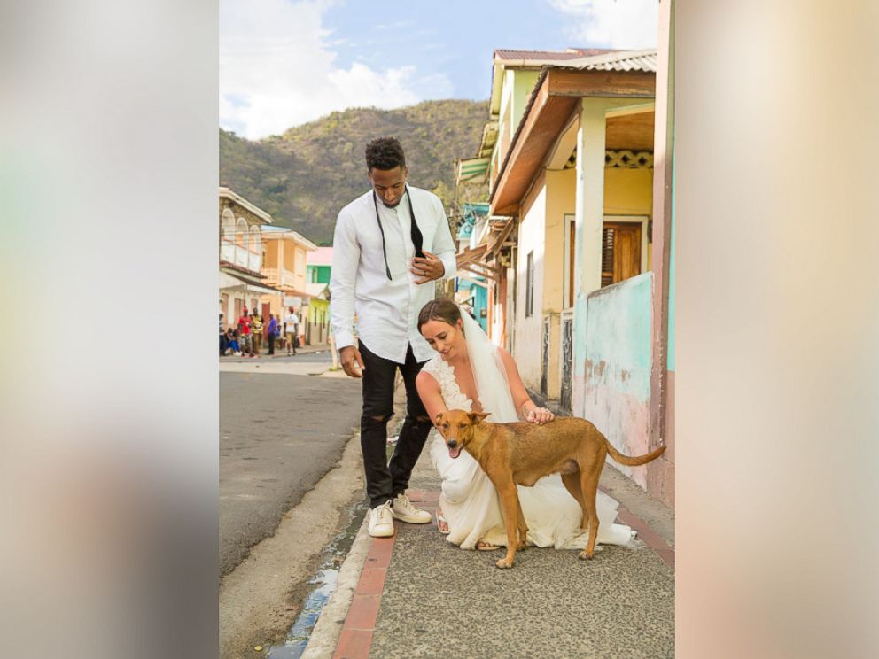 PHOTO: Tennessee Titan cornerback Logan Ryan and his wife Ashley Bragg Ryan asked their wedding guests to donate to Help Animal Welfare in Saint Lucia instead of giving wedding gifts.