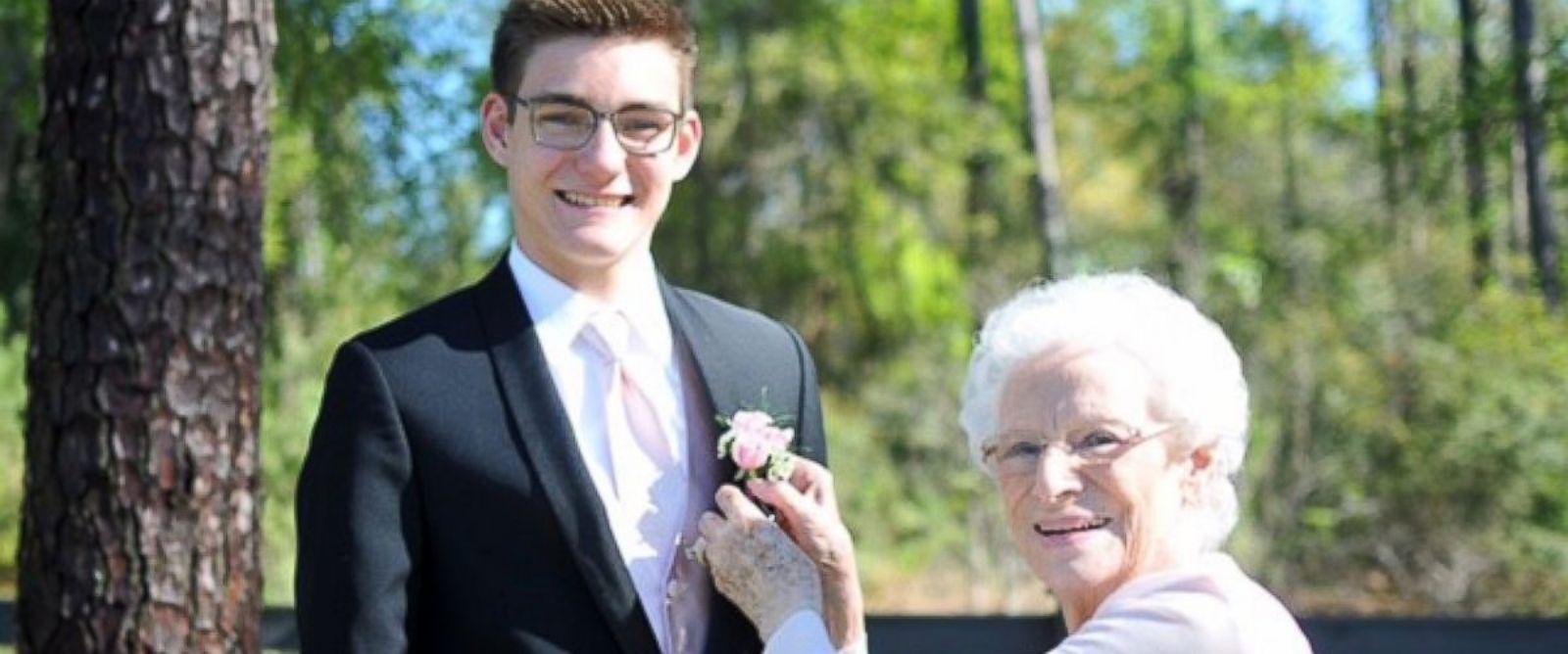 Image result for Connor Campbell and his grandma to prom