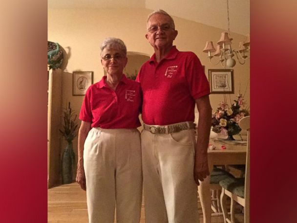 PHOTO: Ed and Fran Gargiula have been married 52 years, and for the last 18 months, theyve worn matching outfits. 