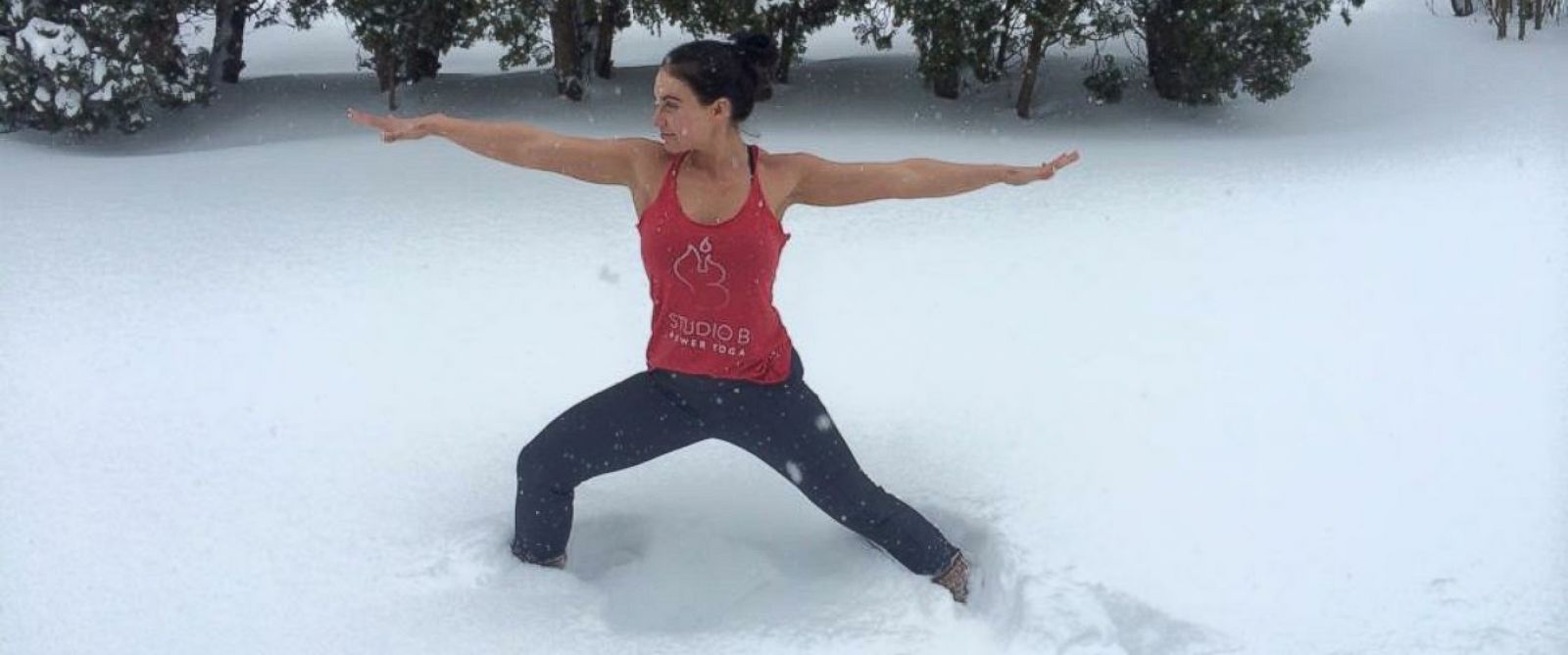 Winter's Hottest Health Trend Snow Yoga ABC News