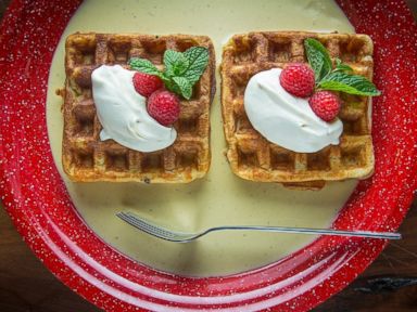 PHOTO: Eggnog waffles.