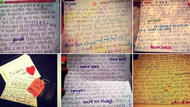 HT letters jef 140512 16x9 608 Woman Pens More Than 3,000 Handwritten Notes to Strangers