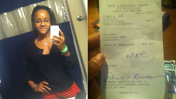 HT red lobster racist tip jtm 131010 16x9 608 Red Lobster Waitress Gets $10K Tip After Racist Receipt