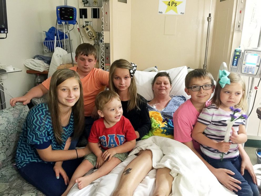 PHOTO: On July 19, Stephanie Culley, 39, of Alton, Virginia, adopted her friend Beth Laitkeps six children, after she died on May 19 from cancer at the age of 39.