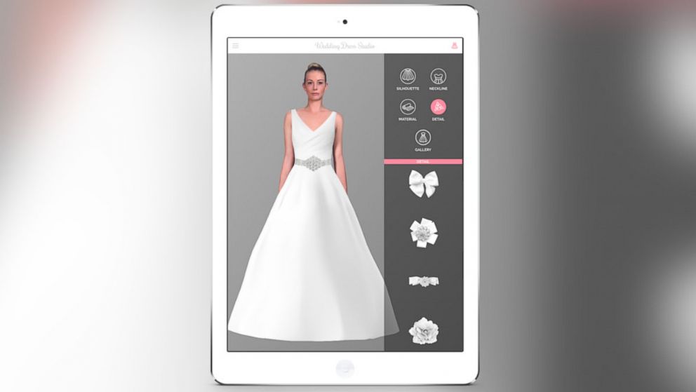 New Wedding Dress App Uses Augmented Reality Technology For Virtual Try Ons ABC News