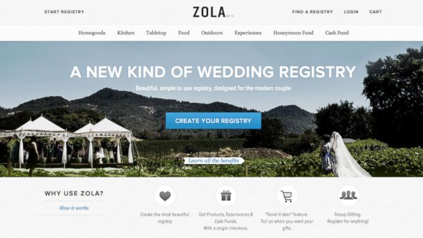 PHOTO: Zola.com is an online resource that streamlines the wedding planning process for the modern bride.