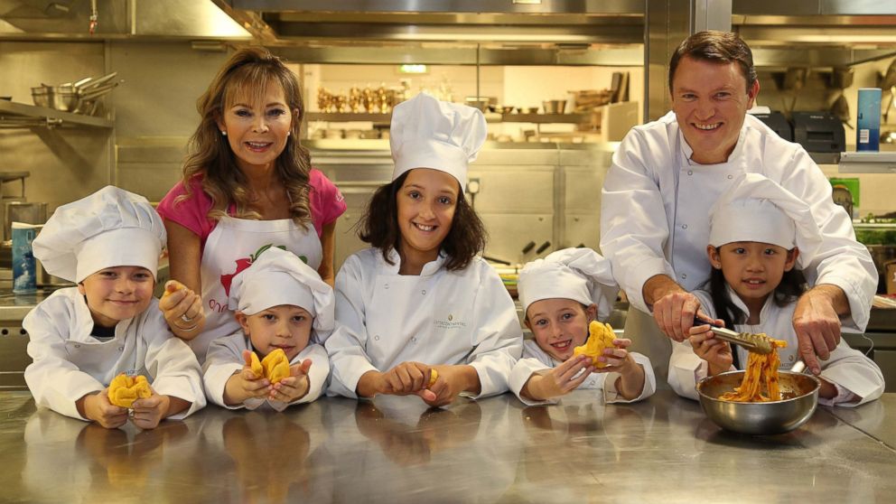 PHOTO: From left, children?s food expert Annabel Karmel MBE and chef Theo Randall