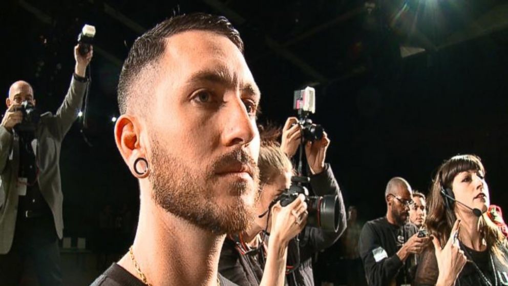 PHOTO: Designer Jonny Cota of SKINGRAFT backstage before his show on Tuesday, Feb. 11, 2014 at New York Fashion Week.