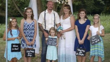 PHOTO: J. Warren Welch with his wife, Natasha, and their five daughters, (from left to right) Carmen, Ashton, Laney, Jade and Darcy.