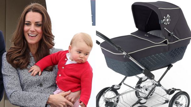 PHOTO: Kate Middleton and her son, Prince George, are seen on April 25, 2014 in Canberra, Australia and the Sleepover Pram System from Silver Cross is seen in an undated handout photo.