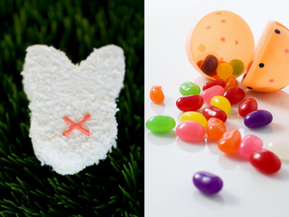 PHOTO: Marshmallow treats and jelly beans are pictured in these stock photos.