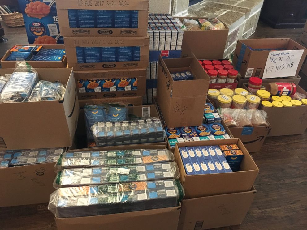 PHOTO: Kaden Newtons food-collection group has raised more than 7,000 food items for his community pantry.