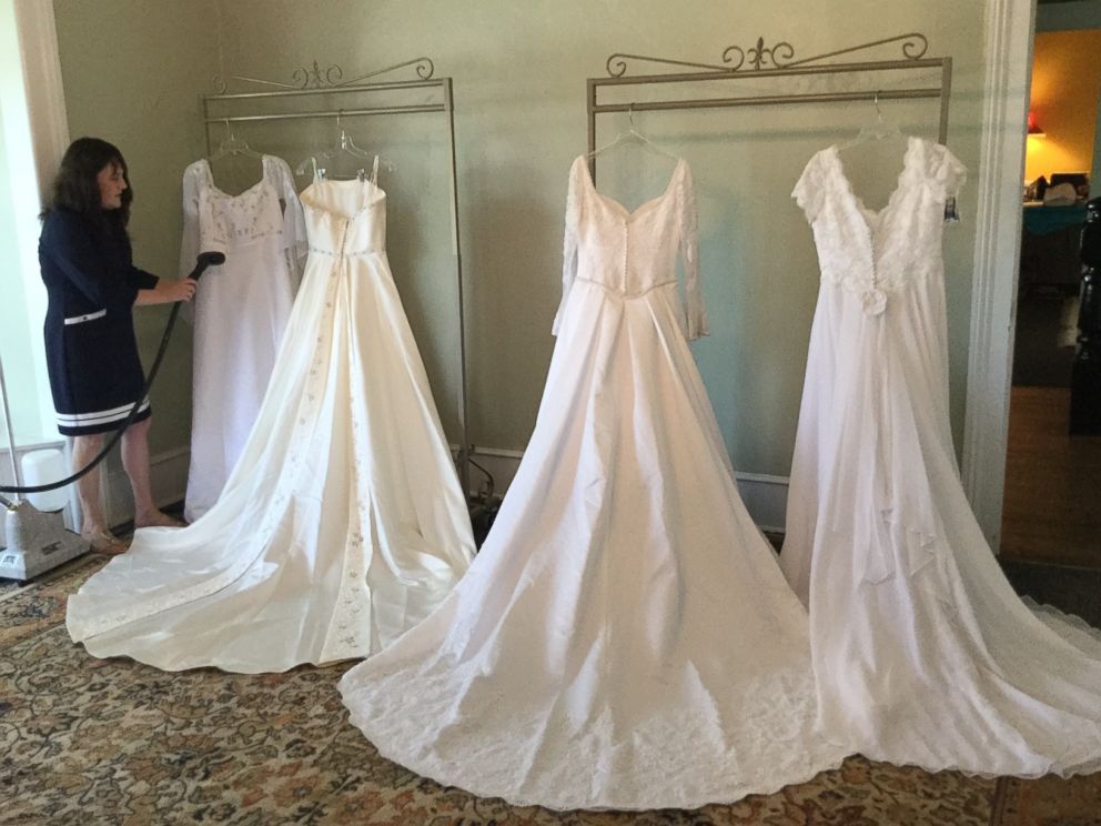 81 Year Old Former Boutique Owner Donates Wedding Dresses To Photo Bridal Owner Allison Drake Of Madison N C Stands Next To
