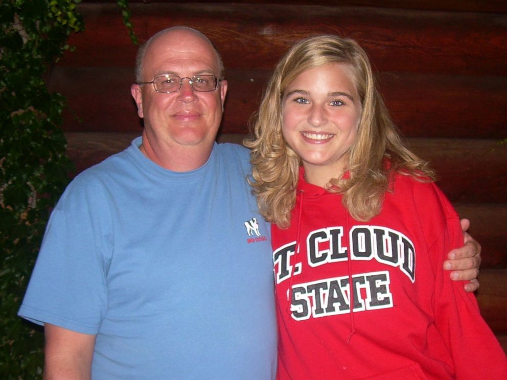PHOTO:Greta Hokanson of Minnetonka, Minn. with Danny Daniels, the man who saved her life with his bone marrow donation after Hokanson was diagnosed with leukemia in Sept., 2006.