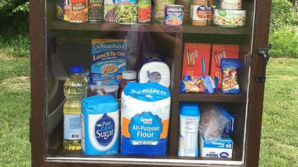 Womans Little Free Pantry Offers Food, Personal Hygiene Items to Those in Need