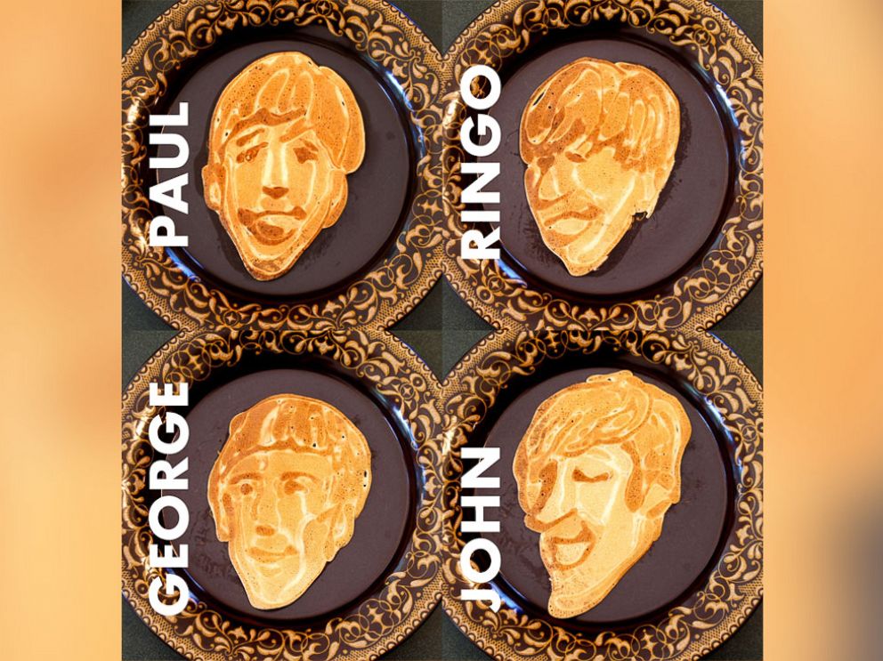 PHOTO: pancakes. using pancake cookies Beatles make how  to Shields batter