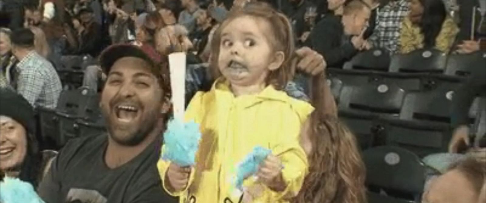 Little Girl Loses Her Mind Over Her Cotton Candy At Seattle Mariners ...