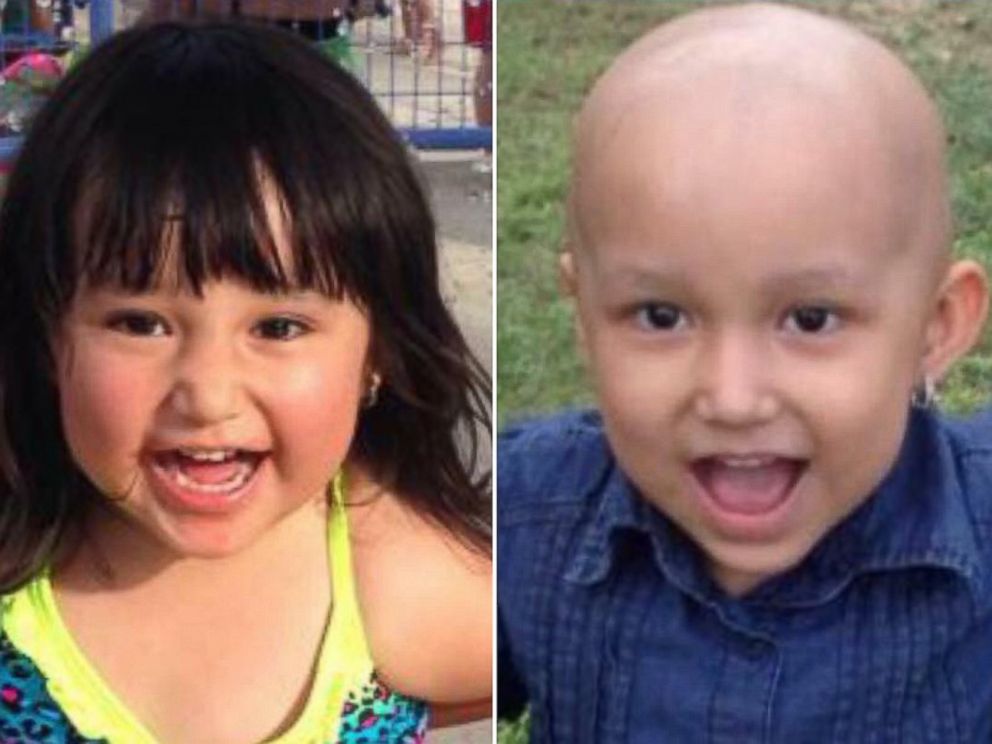 PHOTO: <b>Sophia Sandoval</b> before chemotherapy, left, and after, right. - ht_sophia_sandoval_3_js_150204_4x3_992