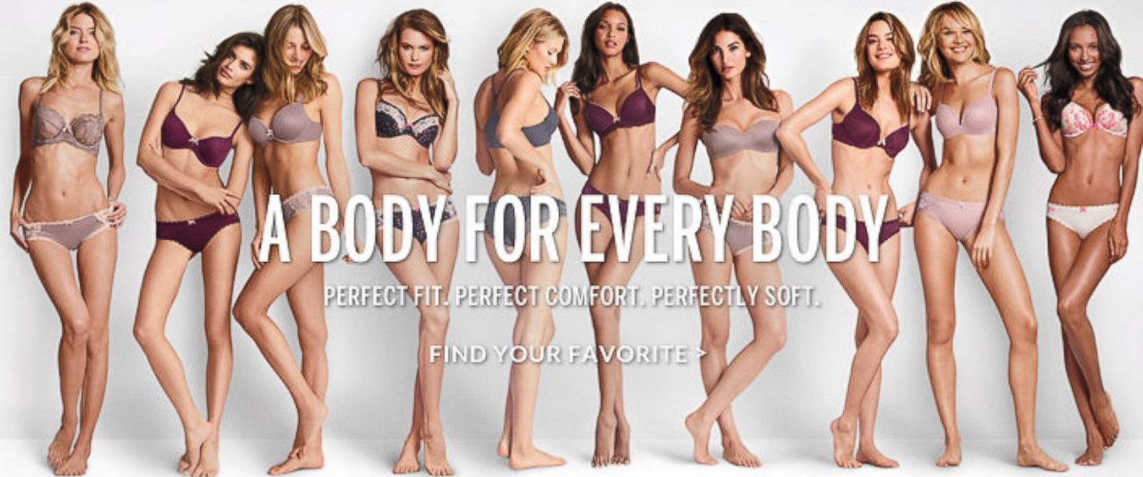 PHOTO: Victorias Secret ad "A Body For Every Body."