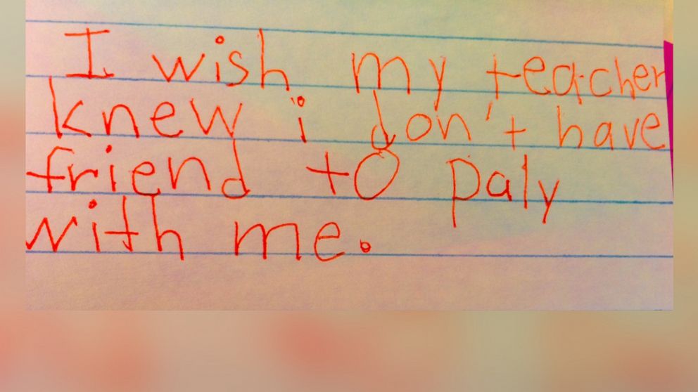 Grade 3 Teacher Reveals Heartbreaking Notes From Students