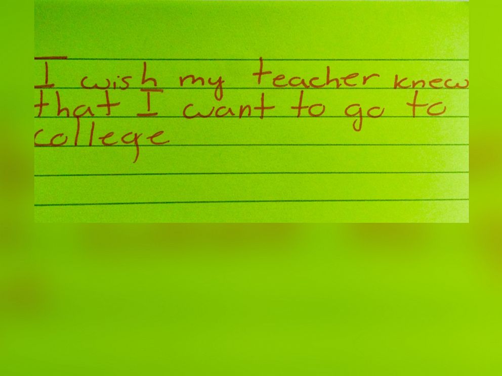 PHOTO: The students notes sparked a social media movement on Twitter.
