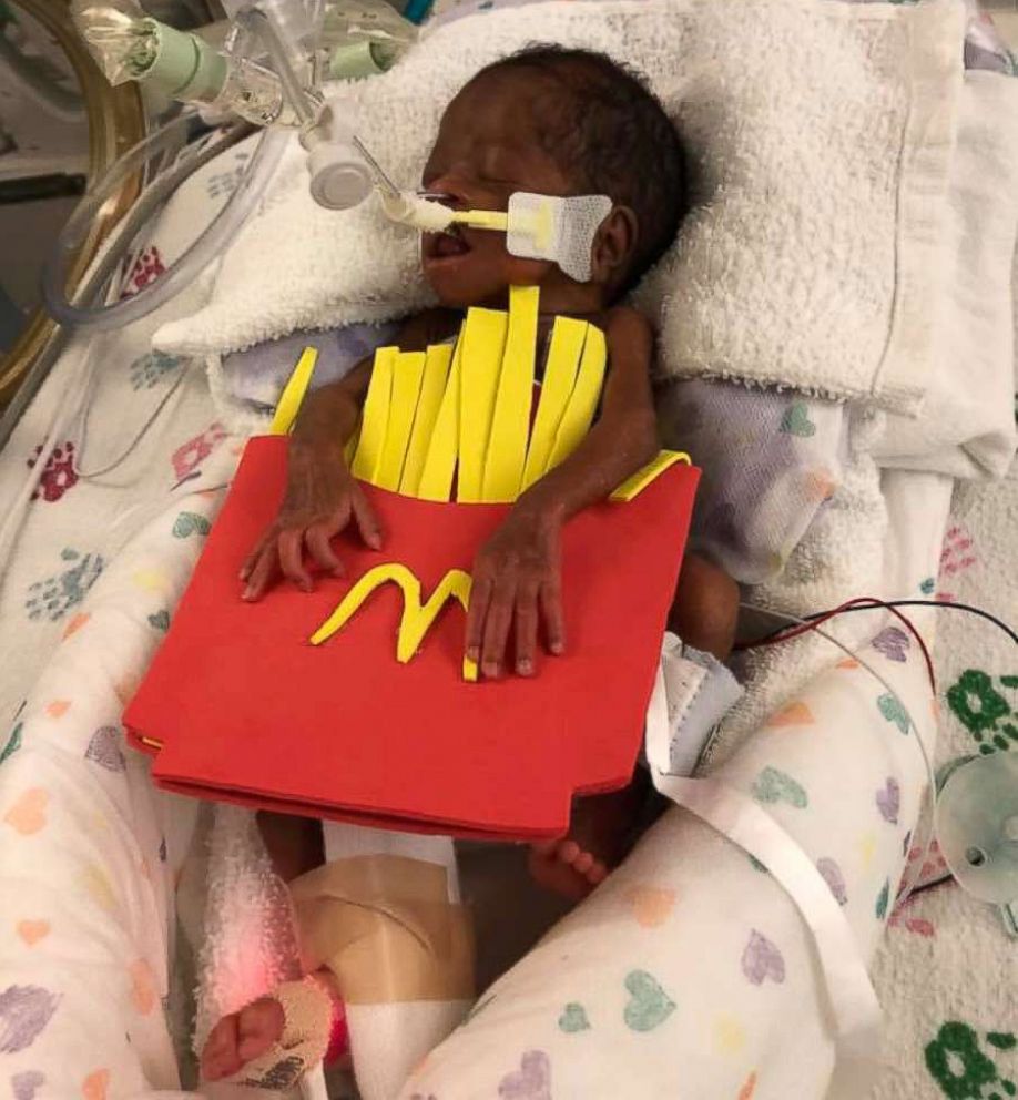 Premature babies take part in spooktacular Halloween costume contest