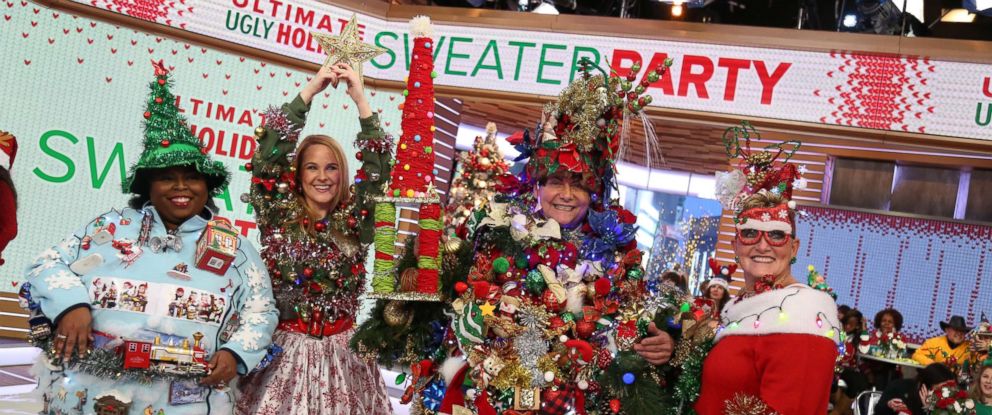 PHOTO: Steve Kemble, 58, of Dallas, took home the grand prize for ugliest holiday sweater on "GMA."