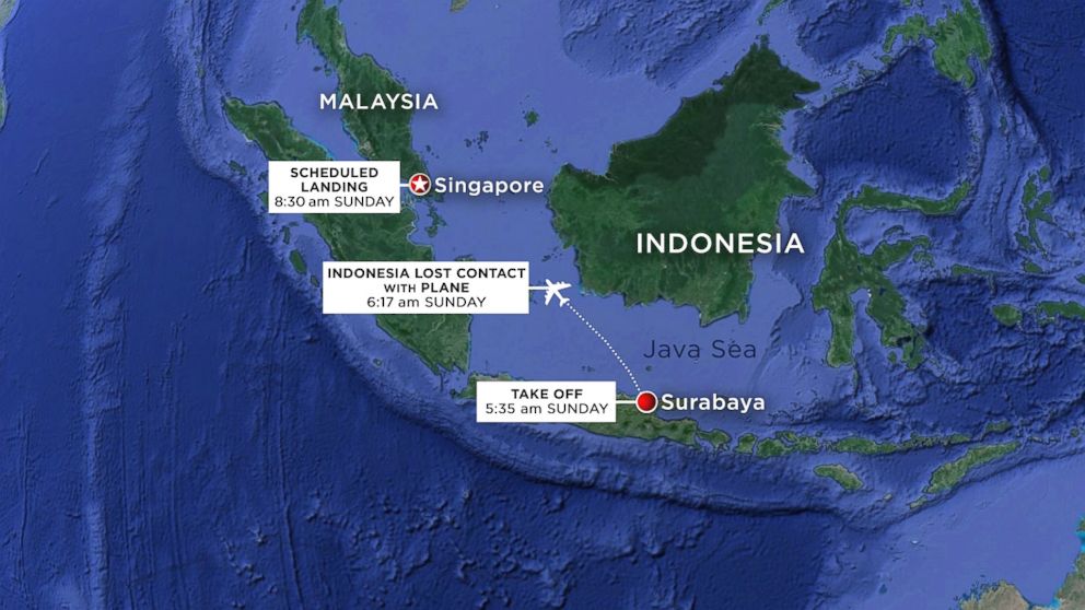 AirAsia 8501 Missing: Timeline of Events - ABC News