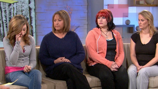 PHOTO: Lauren Scalzo, Lana Clark, Traci Leubner and Charlene Leubner appeared on "GMA", Feb. 7, 2012.