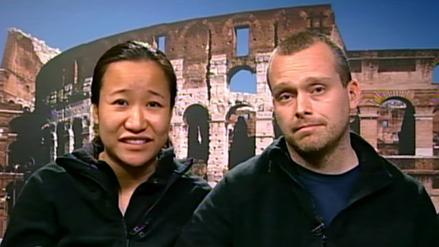 PHOTO: Benji and Emily Smith, of Boston, were aboard the Costa Concordia cruise ship when it capsized off the coast of Tuscany, Friday, Jan. 13.
