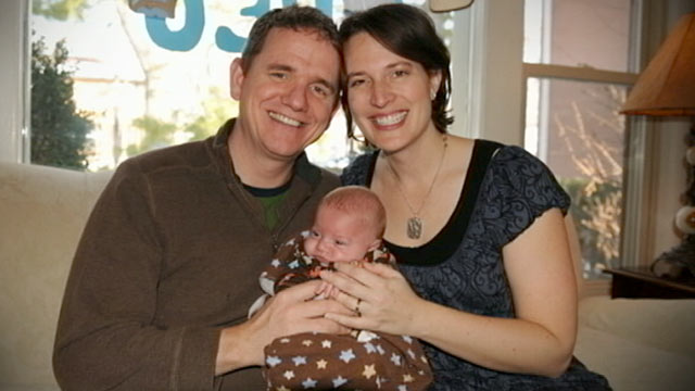 PHOTO: Newlyweds Melissa and Seth Edlavitch of Washington, D.C., were unable to conceive and went through Facebook and successfully found a baby to adopt.