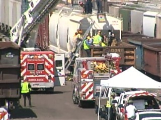 Hitchhiker Crushed in Train Freight Car