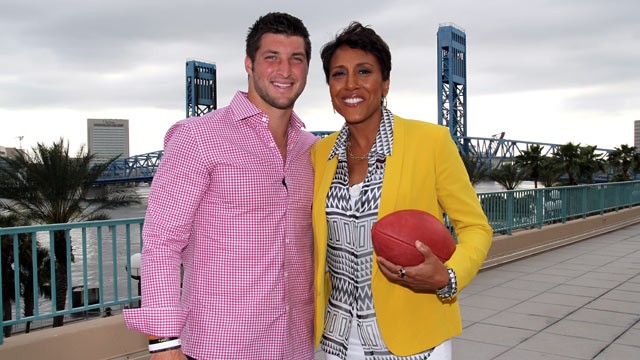 PHOTO: Tim Tebow talked to "Good Morning America" co-anchor Robin Roberts about faith, family and football.